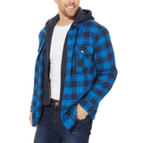 CELVOIR | VESTE À CAPUCHE À CARREAUX HOMMES
