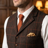 Celvoir | Gilet À Revers Avec Motif À Carreaux Pour Hommes
