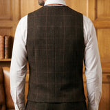 Celvoir | Gilet À Revers Avec Motif À Carreaux Pour Hommes