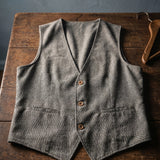 Celvoir | Gilet Col V Avec Fermeture À Trois Boutons Pour Hommes