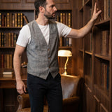 Celvoir | Gilet Col V Avec Fermeture À Trois Boutons Pour Hommes
