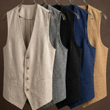 Celvoir | Gilet Col V Avec Fermeture À Trois Boutons Pour Hommes