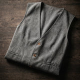 Celvoir | Gilet Col V Avec Fermeture À Trois Boutons Pour Hommes