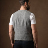 Celvoir | Gilet Col V Avec Fermeture À Trois Boutons Pour Hommes