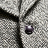 Celvoir | Veste À Col À Revers En Motif Chevron Pour Hommes