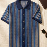 Celvoir | Polo Tricoté Avec Fermeture Boutonnée Pour Hommes