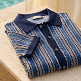 Celvoir | Polo Tricoté Avec Fermeture Boutonnée Pour Hommes