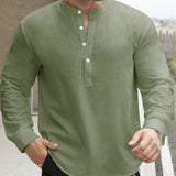 Celvoir | Chemise Ample Avec Col Bateau Pour Hommes