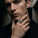 Bague Boussole Sertie De Pierres