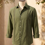 Celvoir | Chemise Brodée Avec Manches Longues Pour Hommes