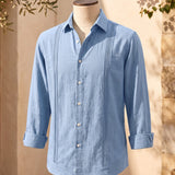 Celvoir | Chemise Brodée Avec Manches Longues Pour Hommes