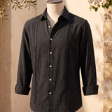 Celvoir | Chemise Brodée Avec Manches Longues Pour Hommes