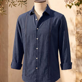 Celvoir | Chemise Brodée Avec Manches Longues Pour Hommes