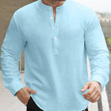 Celvoir | Chemise Ample Avec Col Bateau Pour Hommes