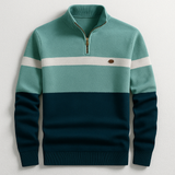 Celvoir | Pull À Col Zippé Avec Coupe Ajustée Pour Hommes