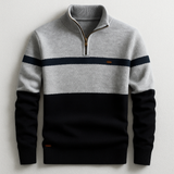Celvoir | Pull À Col Zippé Avec Coupe Ajustée Pour Hommes