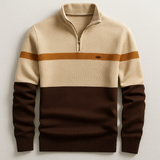 Celvoir | Pull À Col Zippé Avec Coupe Ajustée Pour Hommes
