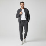 CELVOIR | ENSEMBLE HOMME CARDIGAN ZIPPÉ ET PANTALON MAILLE