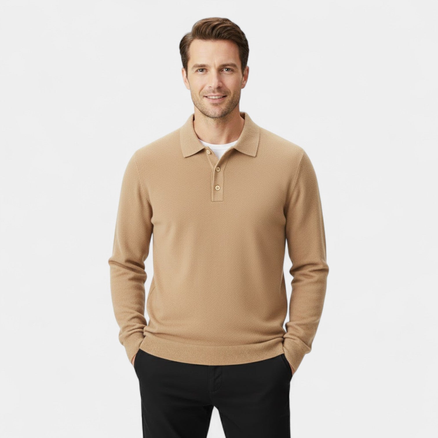 CELVOIR | POLO HOMME MANCHES LONGUES MAILLE