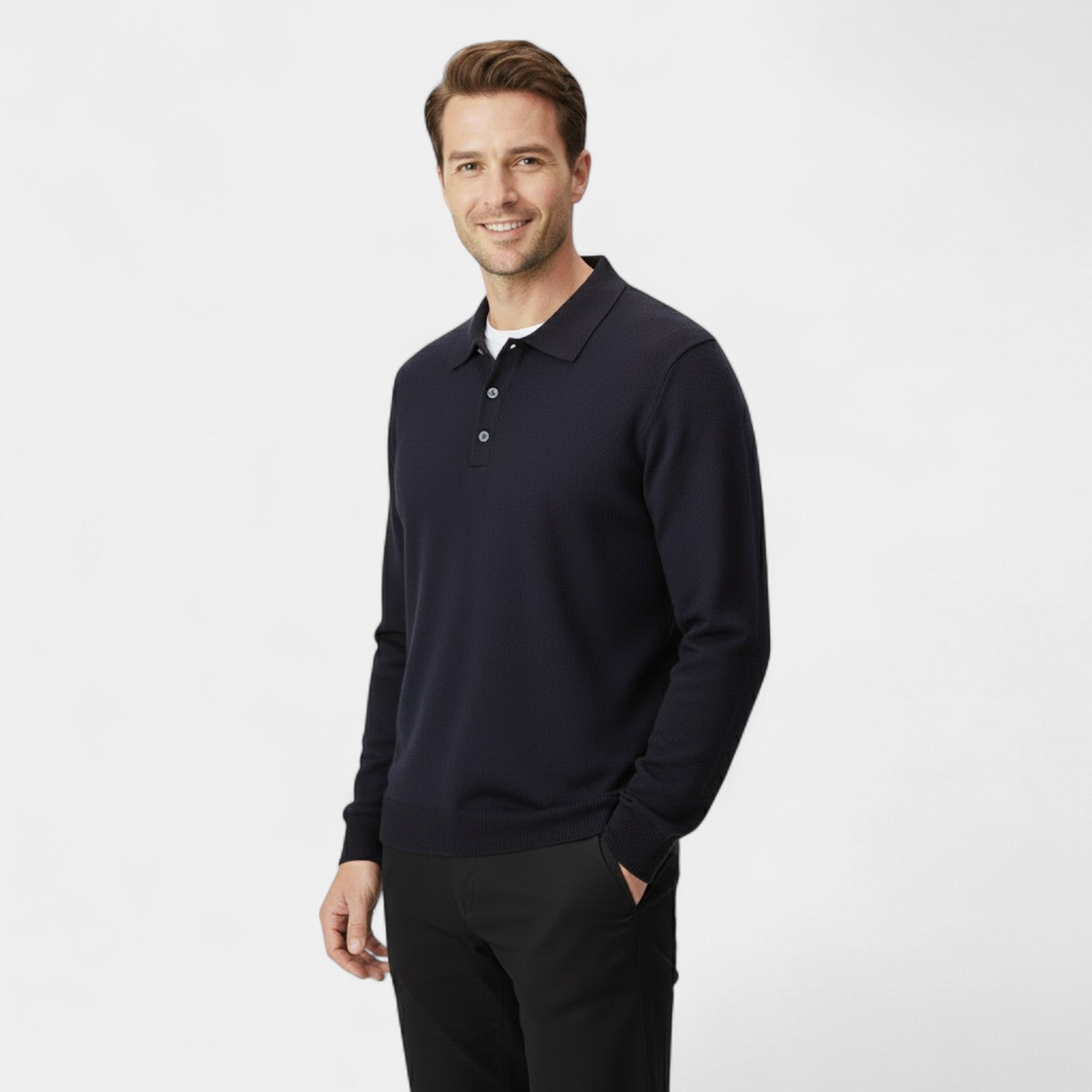 CELVOIR | POLO HOMME MANCHES LONGUES MAILLE