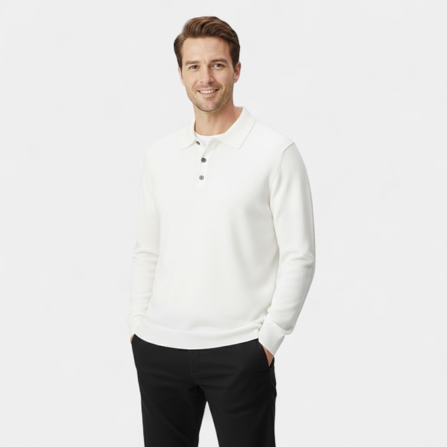 CELVOIR | POLO HOMME MANCHES LONGUES MAILLE