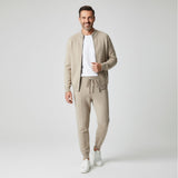CELVOIR | ENSEMBLE HOMME CARDIGAN ZIPPÉ ET PANTALON MAILLE