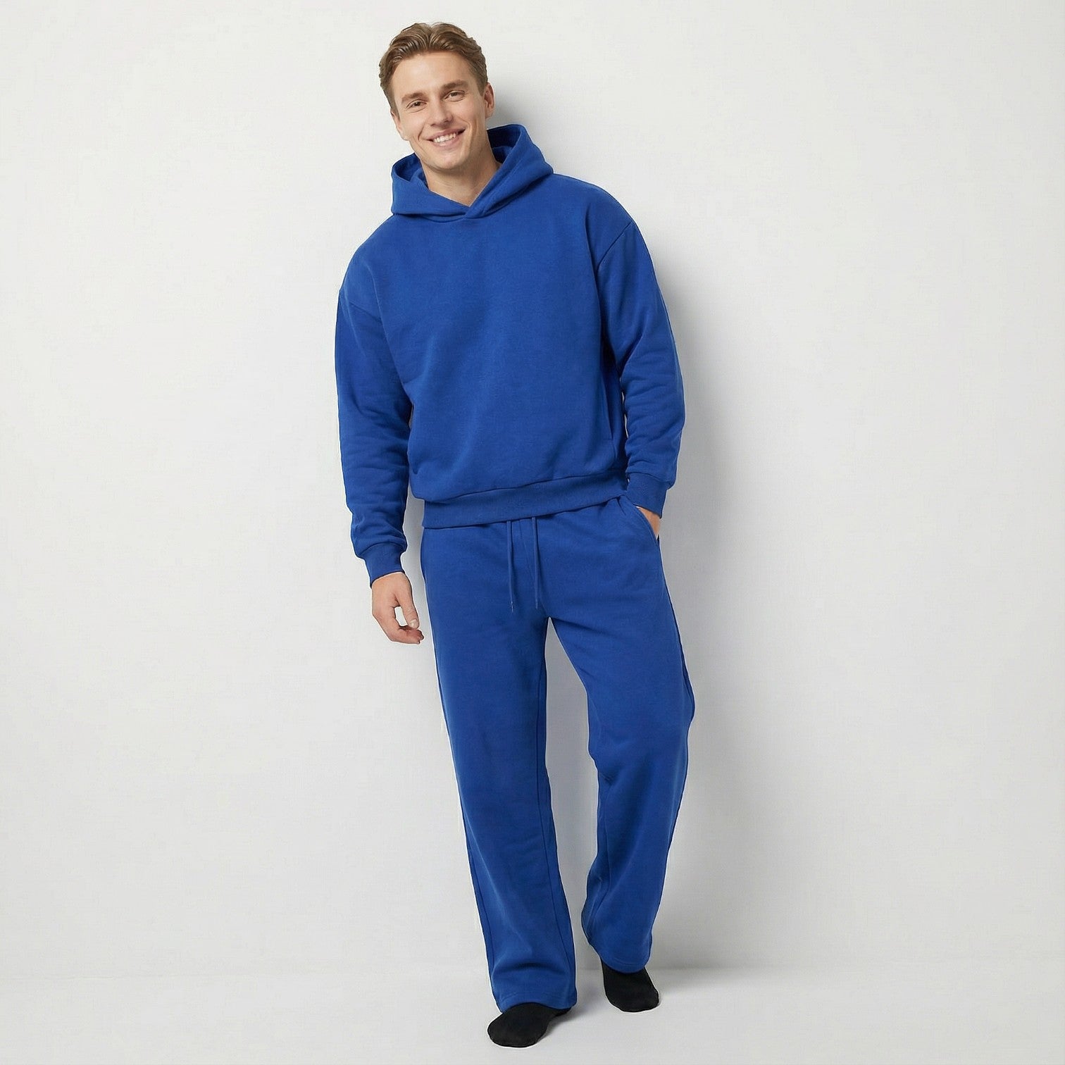 CELVOIR | ENSEMBLE HOMME SWEAT À CAPUCHE ET PANTALON MAILLE