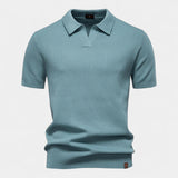 CELVOIR | POLO HOMME COL OUVERT SANS BOUTONS