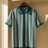Celvoir | Polo Tricoté Avec Fermeture Boutonnée Pour Hommes