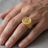 Bague Statement Vintage À Ancre